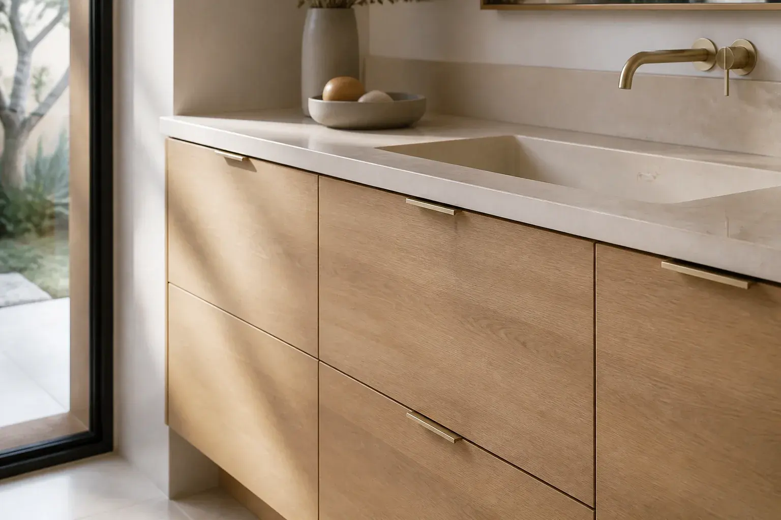 Cabinetry and countertop detail